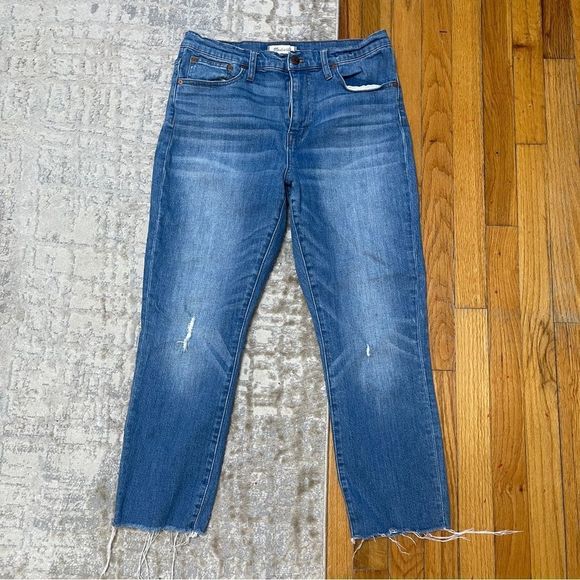 Madewell Denim - Madewell high rise slim crop boy jeans sz 29 (ю3827)